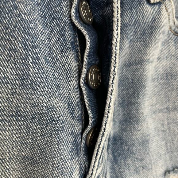 PacSun Mom Jeans 26 Womens Button Fly Distressed Casual High Rise Light Wash - Picture 2 of 8